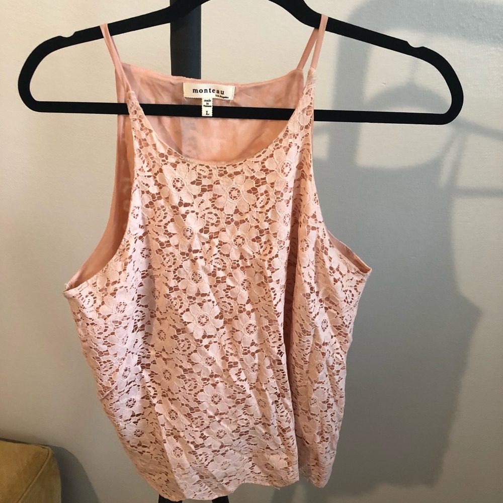Pink floral top